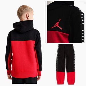 Air Jordan Sweatsuit Hoody & Pants Set Boys Size Large